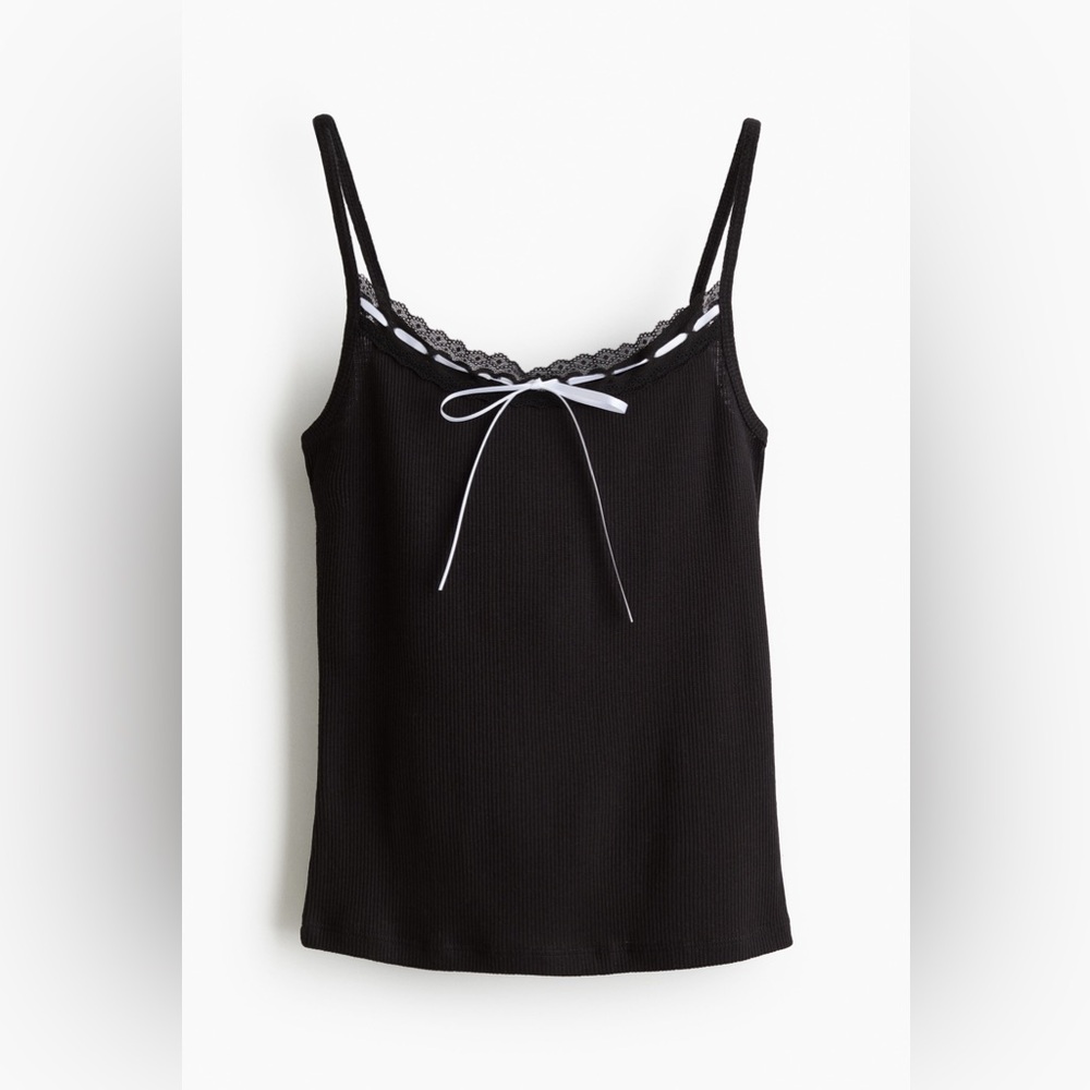 NWT H&M Lace Trim Tank Top
